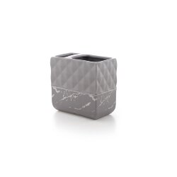 Стакан для щётки и пасты Klimi D-20662 / серый (керамика)