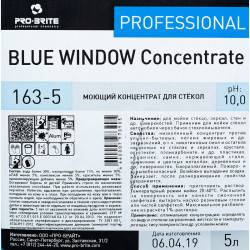 Моющий концентрат Pro-Brite 163 BLUE WINDOW Concentrate / для стёкол и зеркал