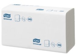 Листовые бумажные полотенца Tork Universal Singlefold H3 290158 (пач.)