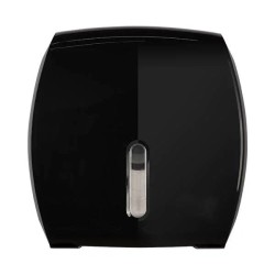 Диспенсер туалетной бумаги WisePro K610-B для средних и больших рулонов пластик черный / 71510