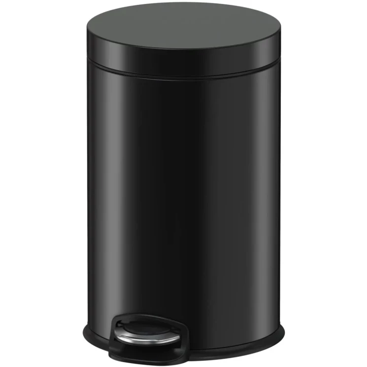 Ведро для мусора педальное WeltWasser ERFIE BL 20L Черный матовый / 10000001060