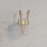 Стакан для щеток IDDIS подвесной латунь Золото матовое / PETG0SGi45