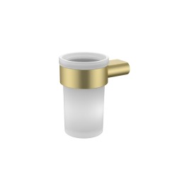 Стакан для щеток IDDIS подвесной латунь Золото матовое / PETG0SGi45