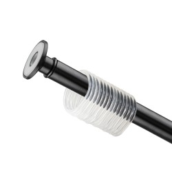 Карниз в ванную комнату САНАКС 1.2 х 2.2 см, алюминий Черный / 11002