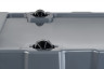 070Д-00.76 Rox Box Контейнер ударопрочный с крышкой и клипсами на роликах, серии PRO 70