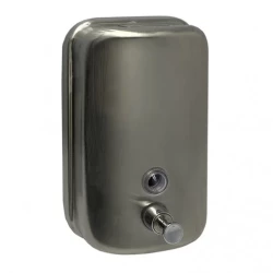Дозатор жидкого мыла MERIDA MAXI 1л металл матовая сталь / DQM502