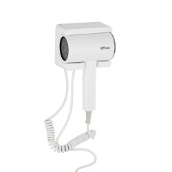 Фен для волос настенный GFmark 1600 Вт с боковым креплением пластик Белый / 6816