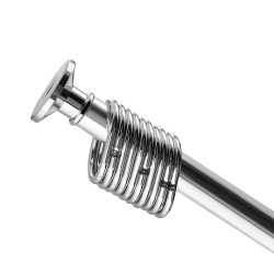 Карниз в ванную комнату САНАКС 1.2 х 2.2 см, нерж. сталь Сатин / 11003