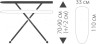Доска гладильная Hausmann Compact 110x33 см / HM-3162 