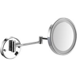 Увеличительное зеркало для ванной Ø215 мм Nofer Vanity с LED подсветкой и регулировкой / 08006.B