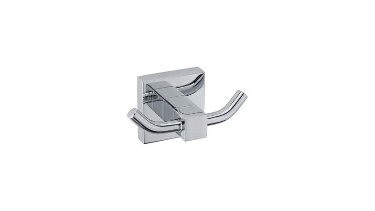 Крючок настенный двойной Fixsen Metra Хром / FX-11105A