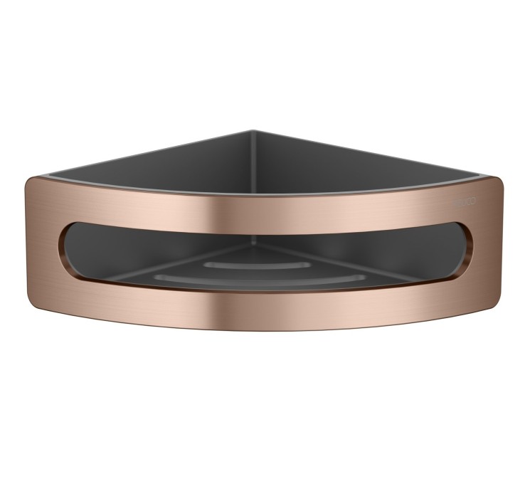 Полка для ванной угловая Keuco Elegance алюминий Розовое золото / 11657290001