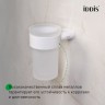 Стакан для щеток IDDIS подвесной латунь Белый матовый / PETWTSGi45