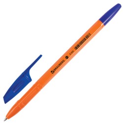 Ручка шариковая синяя BRAUBERG линия письма 0,35 мм (шт.) / 142409