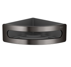 Полка для ванной угловая Keuco Elegance алюминий Титан черный матовый / 11657350001