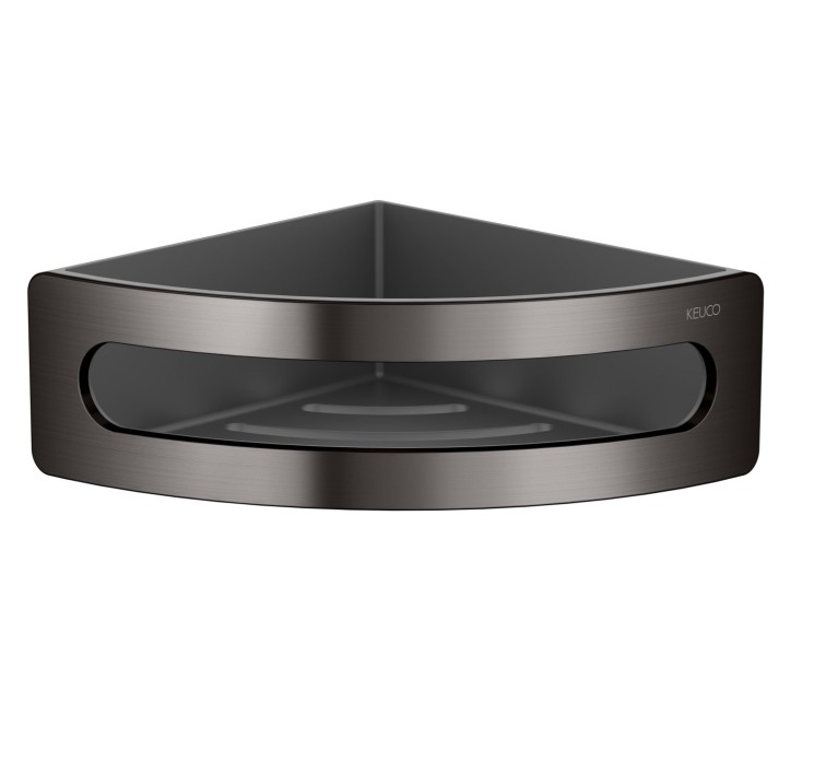 Полка для ванной угловая Keuco Elegance алюминий Титан черный матовый / 11657350001