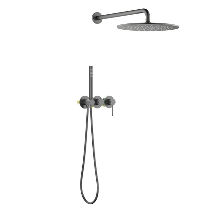 Душевая система встроенная Timo Saona Черное золото / SX-2349/18SM