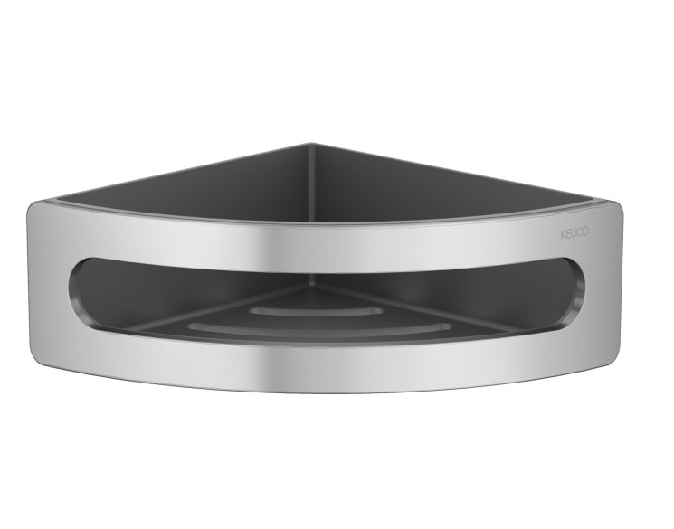 Полка для ванной угловая Keuco Elegance алюминий Матовая сталь / 11657210001