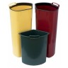 Контейнер для раздельного сбора мусора Rubbermaid Trio с педалью 2х17+1х6 л. пластик Белый / R050509  