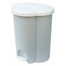 Контейнер для раздельного сбора мусора Rubbermaid Trio с педалью 2х17+1х6 л. пластик Белый / R050509  