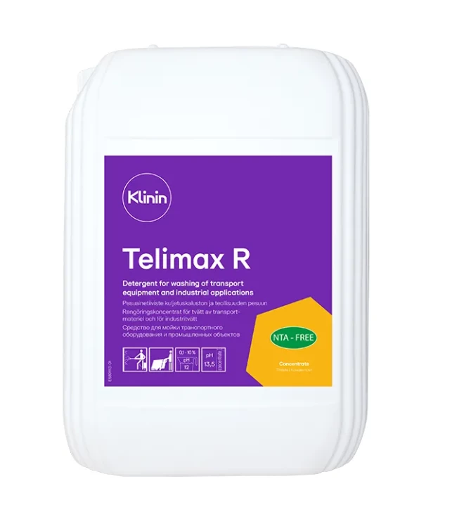Сильнощелочное средство для промышленных объектов KLININ Telimax (10 л) / 205052 