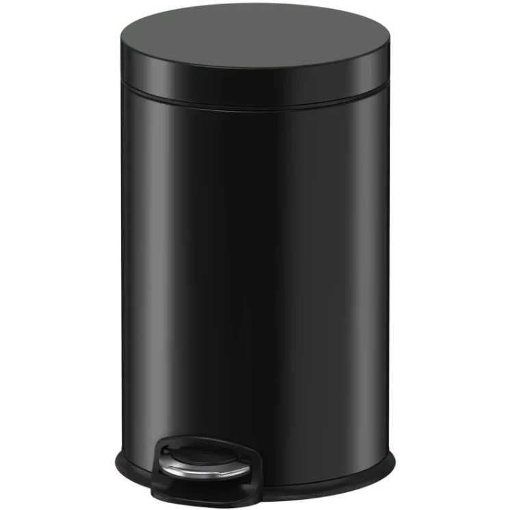 Ведро для мусора педальное WeltWasser ERFIE BL 8L Черный матовый / 10000000897