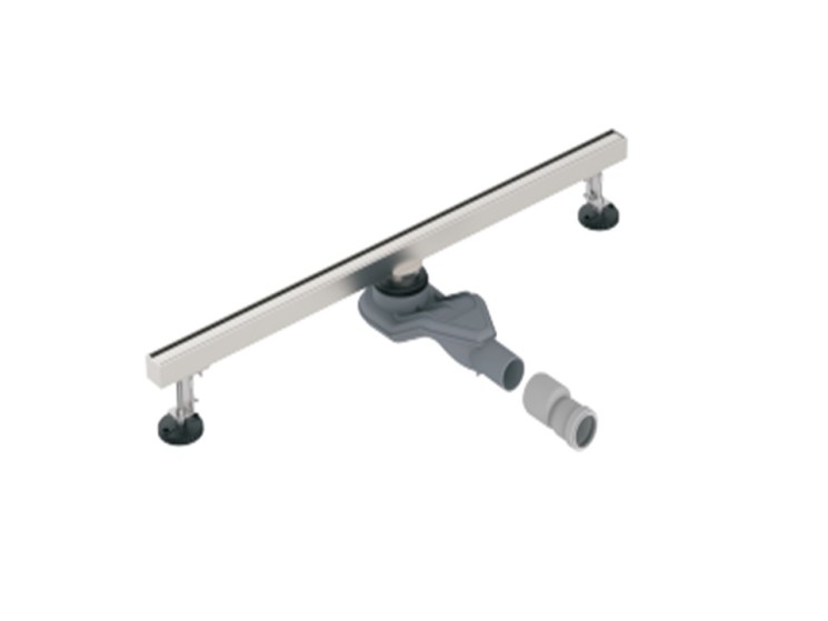 Трап канализационный угловой Diadonna 800х32 мм металл матовая сталь / D47-80S