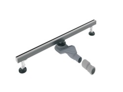 Трап канализационный угловой Diadonna 800х32 мм металл серый графит / D47-80QH