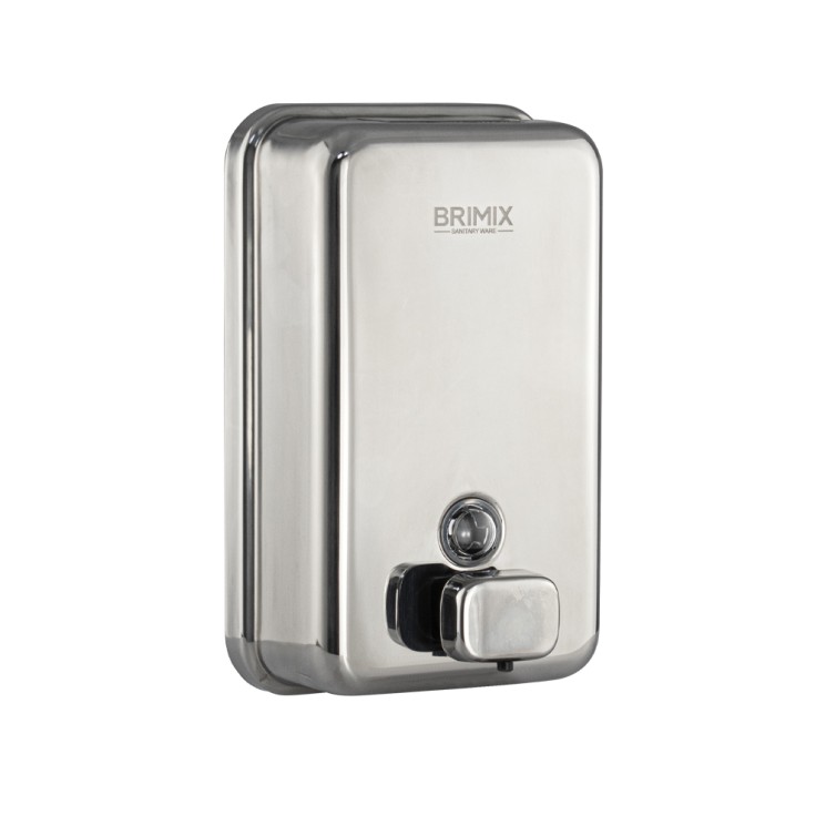 Дозатор для жидкого мыла BRIMIX из нержавеющей стали Хром / 615K