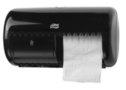 Двойной диспенсер туалетной бумаги Tork Black T4 557008 в стандартных рулонах