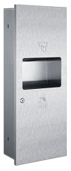 Встраиваемая урна WisePro Нерж сталь / 79-13