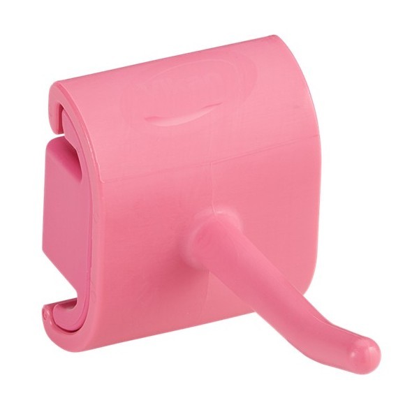 Гигиеничное настенное крепление Vikan и одинарный крюк 41,5 мм розовый / 10121