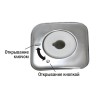 Дозатор жидкого мыла 1 л пластик белый Ksitex / SD-913W-1000