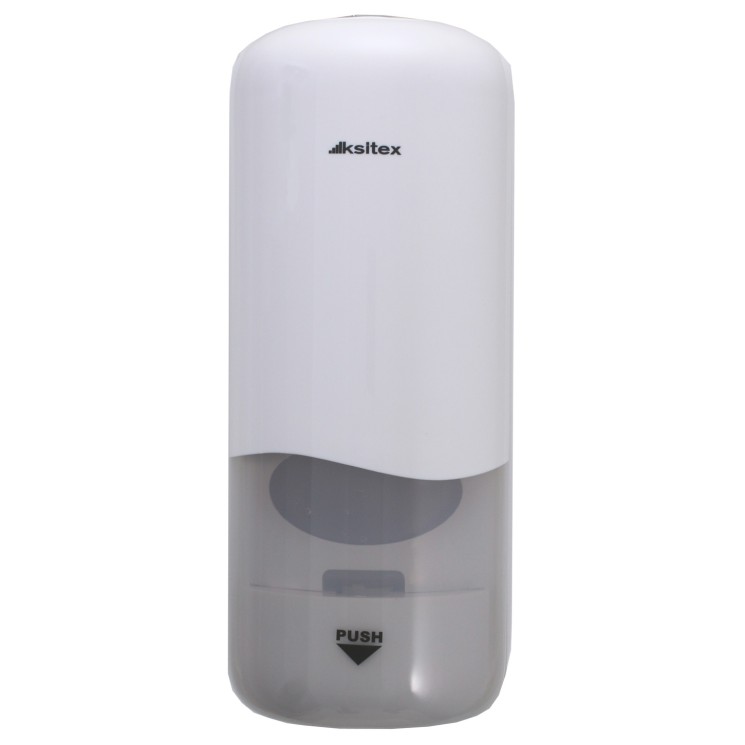 Дозатор жидкого мыла 1 л пластик белый Ksitex / SD-913W-1000