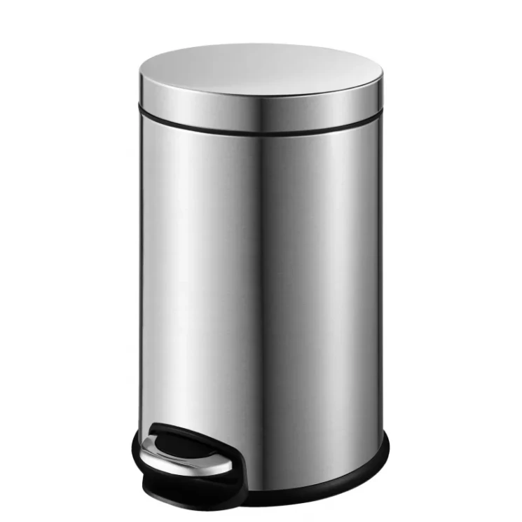 Ведро для мусора педальное WeltWasser ERFIE MT 3L Матовая сталь / 10000000889