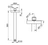 Держатель для верхнего душа потолочный 300 мм Keuco Edition Хром / 51689010300