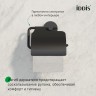 Держатель для туалетной бумаги IDDIS с крышкой, металл, Черный матовый / SENSBC0i43