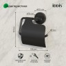 Держатель для туалетной бумаги IDDIS с крышкой, металл, Черный матовый / SENSBC0i43