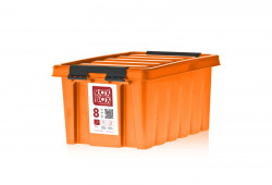 008-00.12 Rox Box Контейнер с крышкой и клипсами 8 оранжевый