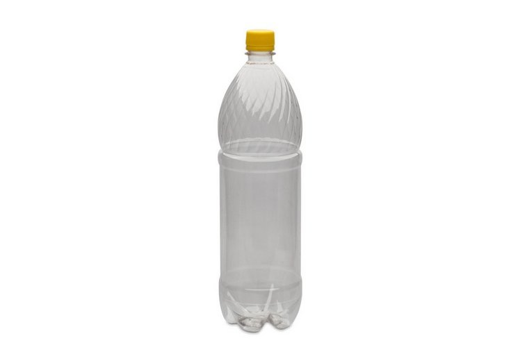 Бутылка 1,5 л, узкое горло, с пробкой, прозрачная упак.(50 шт.)