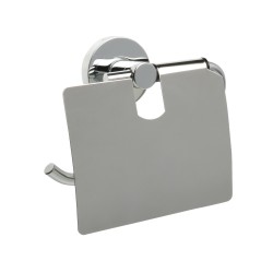 Бумагодержатель с крышкой Fixsen Comfort Chrome хром / FX-85010