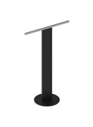 Полотенцедержатель Keuco напольный полотенцедержатель, одинарный Черный хром / 04987370101