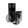 Урна с пепельницей нерж. сталь 26 л. САНАКС с металлическим ведром 12л Черный / 4019
