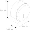 Диспенсер MERIDA STELLA для туалетной бумаги металл хром / BSP201