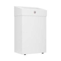 Металлическая урна MERIDA STELLA 12 л металлическая Белый / KSB107.R