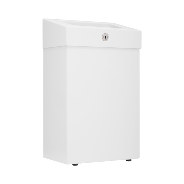 Металлическая урна MERIDA STELLA 12 л металлическая Белый / KSB107.R