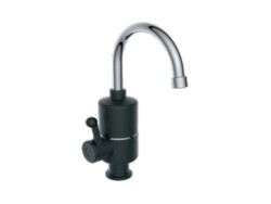 Смеситель электрический Potato металл пластик черный хром / P0061-6