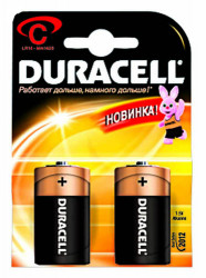 8907 Элемент питания Батарейка Duracell LR14 BP2 2 шт