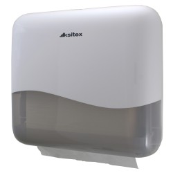 Диспенсер бумажных полотенец V-сложения Ksitex пластик белый / TH-905W