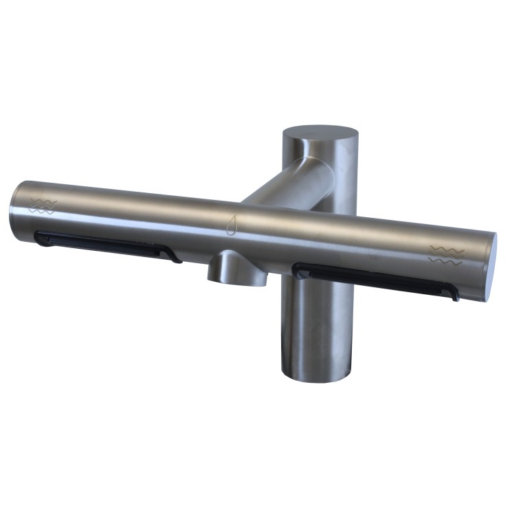 Сушилка для рук + смеситель воды Ksitex Матовая сталь / M-2022C